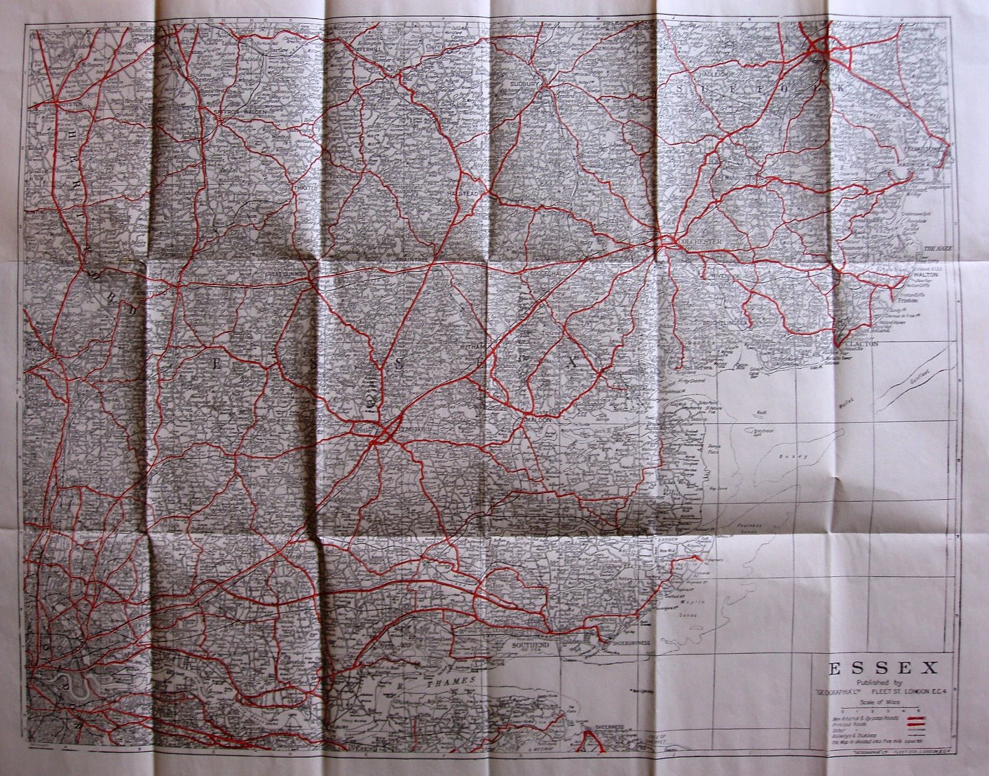Geographia Cycling Map, 1942-44